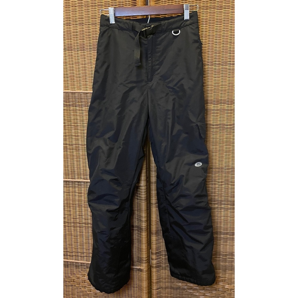 Slalom Youth Large Black Insulated Ski Snow Pants Cargo Pocket YP727009BLK